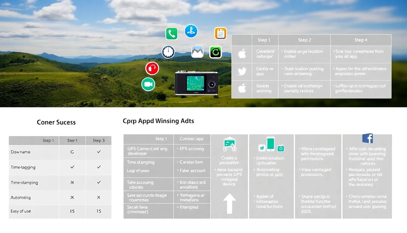 Optimisez vos photos avec une GPS Camera : Meilleures applications et guide d’utilisation