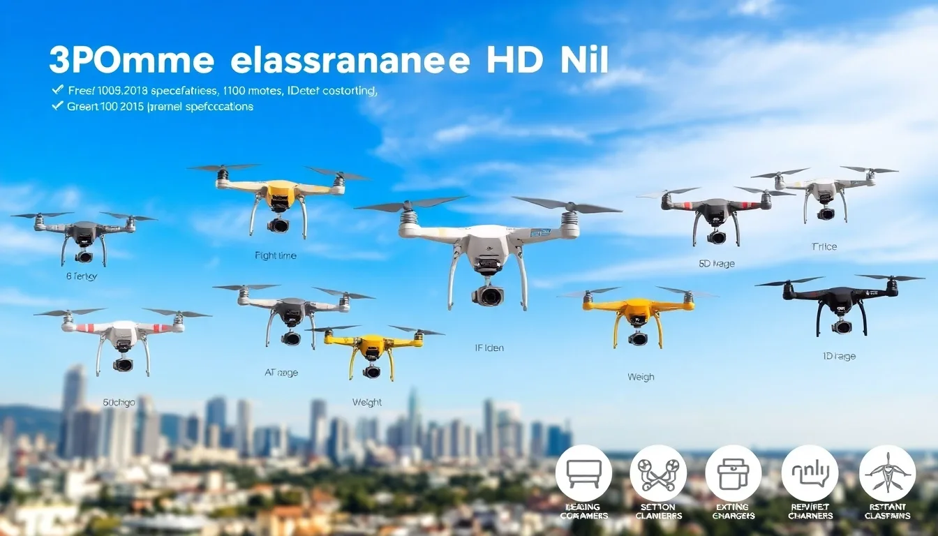 Top 10 des Drones Camera HD : Guide d’Achat 2025