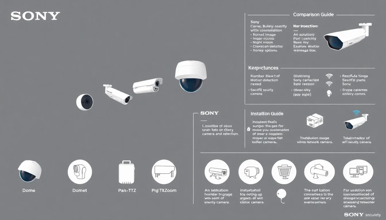 Découvrez les Meilleures Caméras de Surveillance Sony pour votre Sécurité