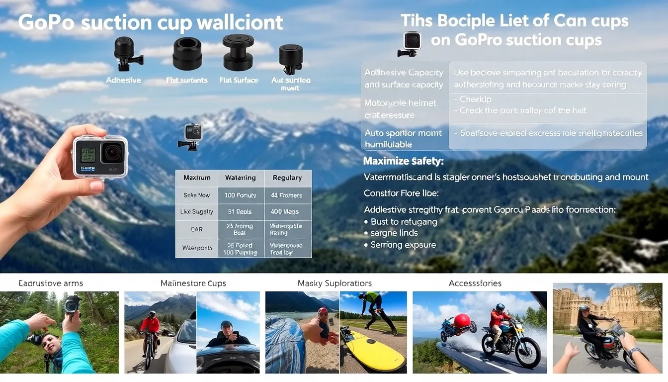 Guide ultime des ventouses GoPro : Fixez votre caméra avec sécurité et efficacité
