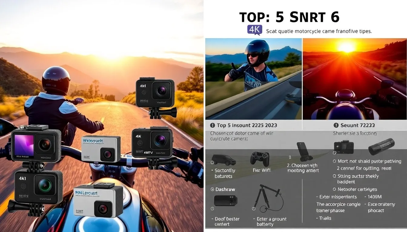 Guide ultime des caméras embarquées moto : Top modèles et conseils d’achat