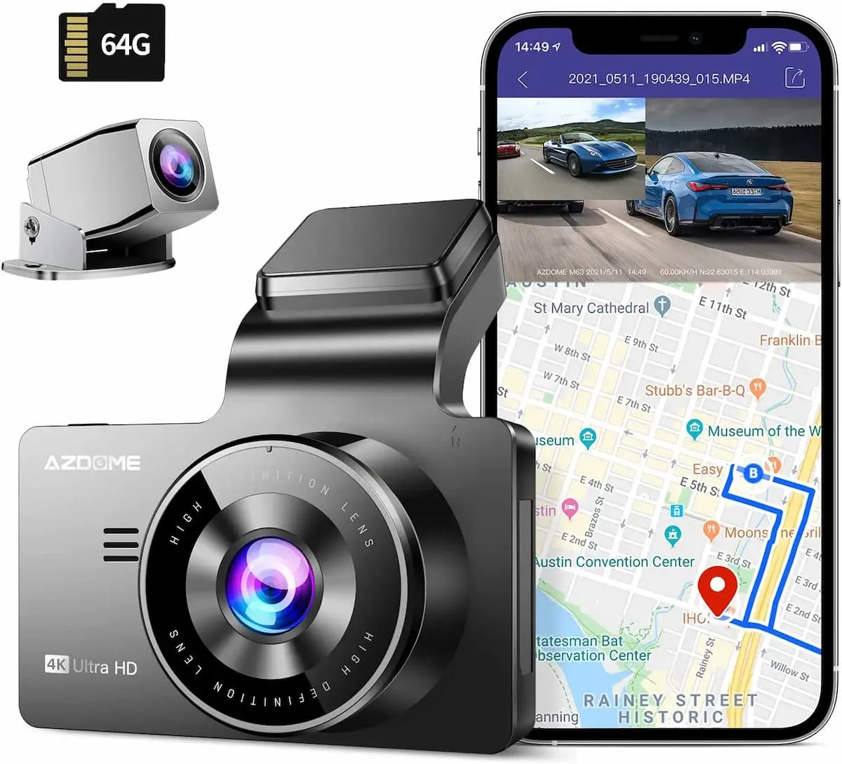 Promotion : 2 dashcams AZDOME pas cher